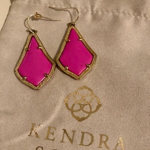 Kendra Scott Alex Hot Pink Earrings
